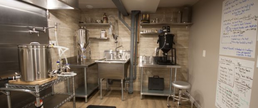 In a suburban Ottawa basement, a state-of-the-art brew room
